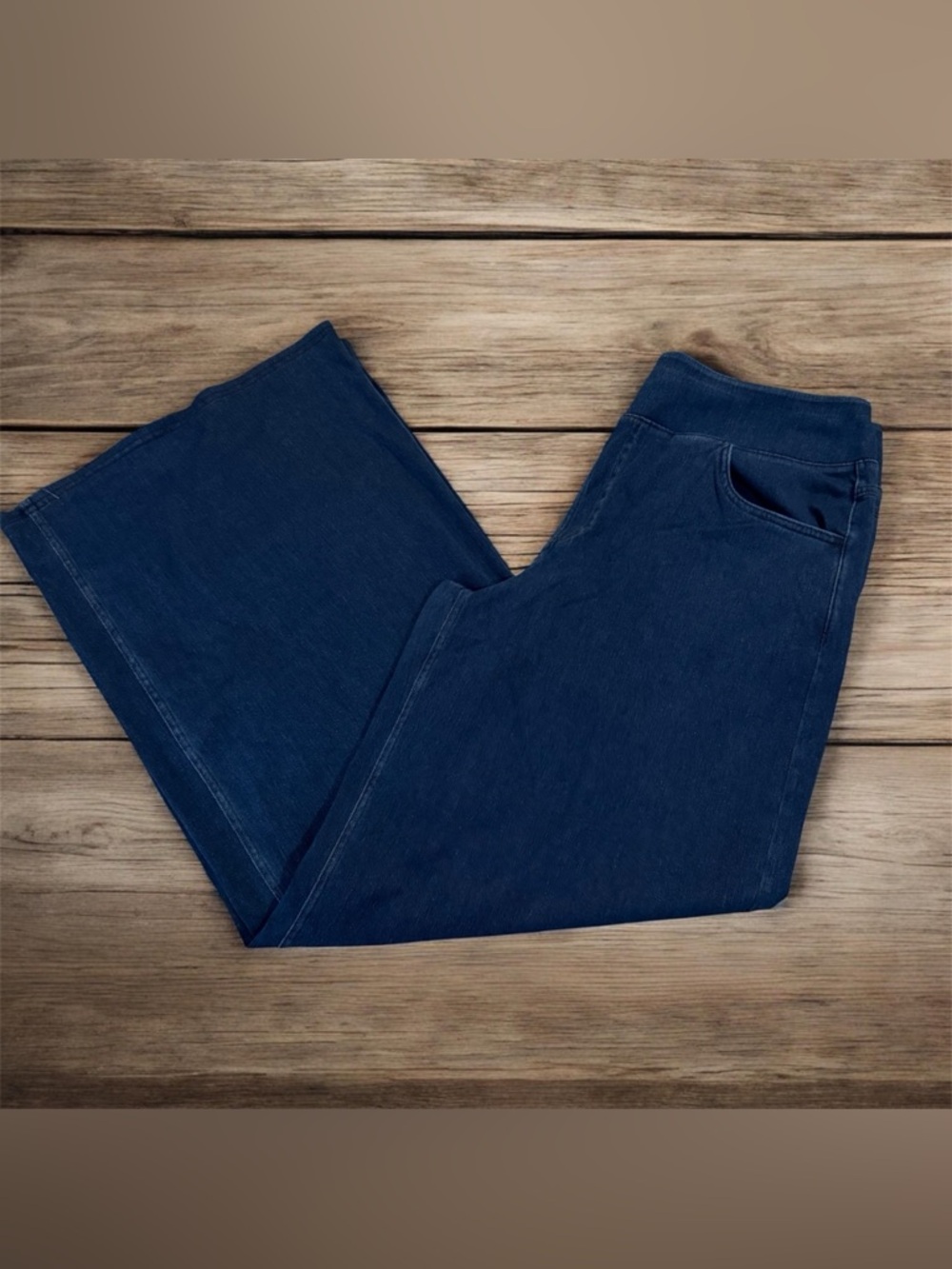 HALARA Women's Navy Straight-Leg Stretch Jeans